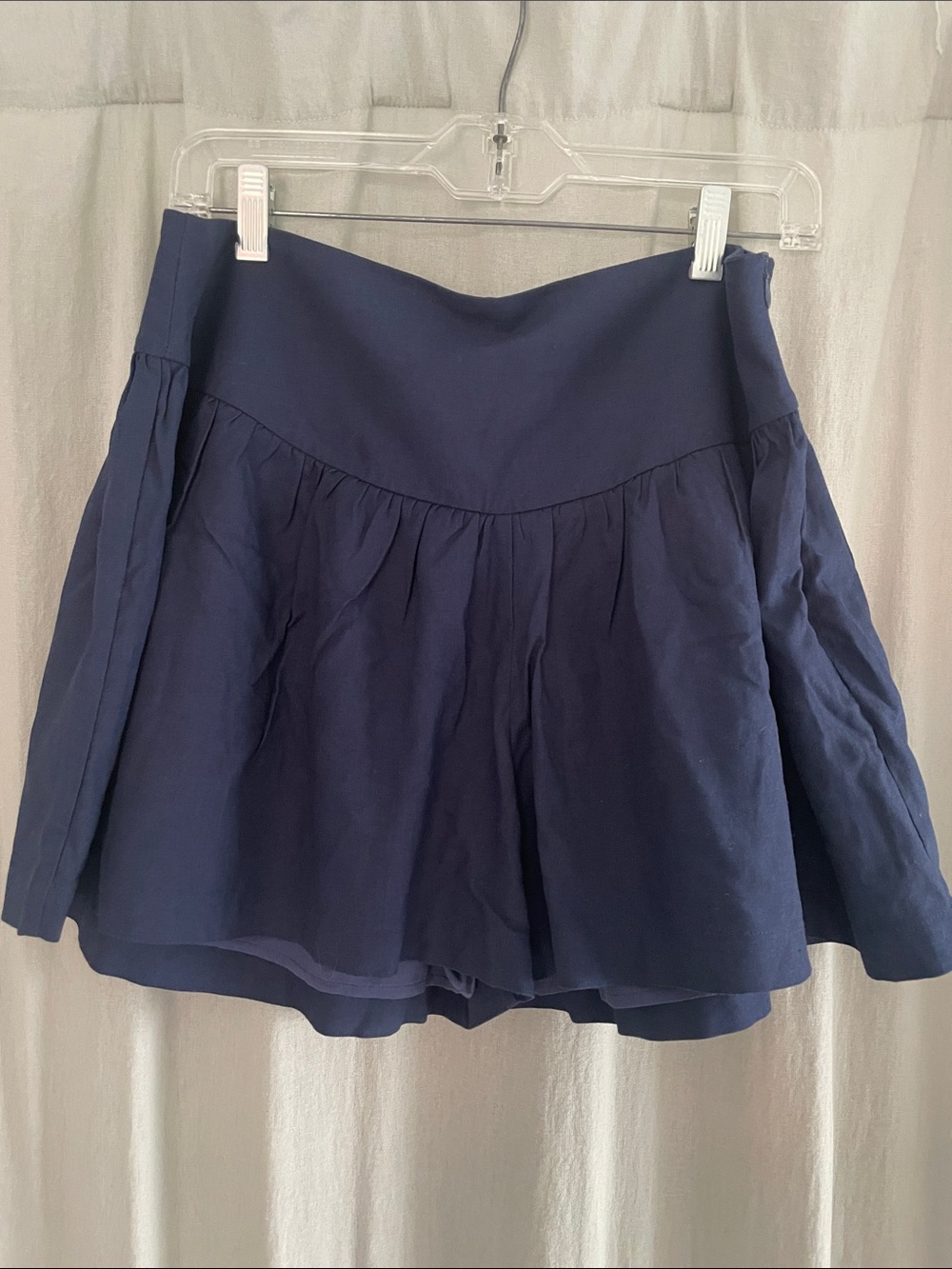 Astr Navy Drop Waist Shorts